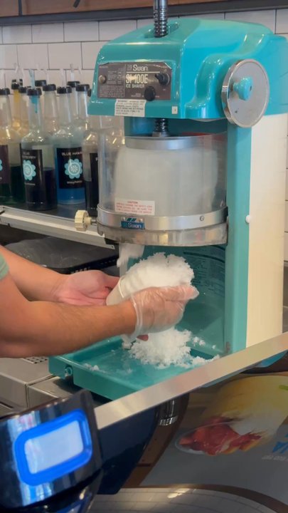 Snowflakes - Never gets old watching that shaved ice machine - Shaved Ice Near Me - Artesia, California