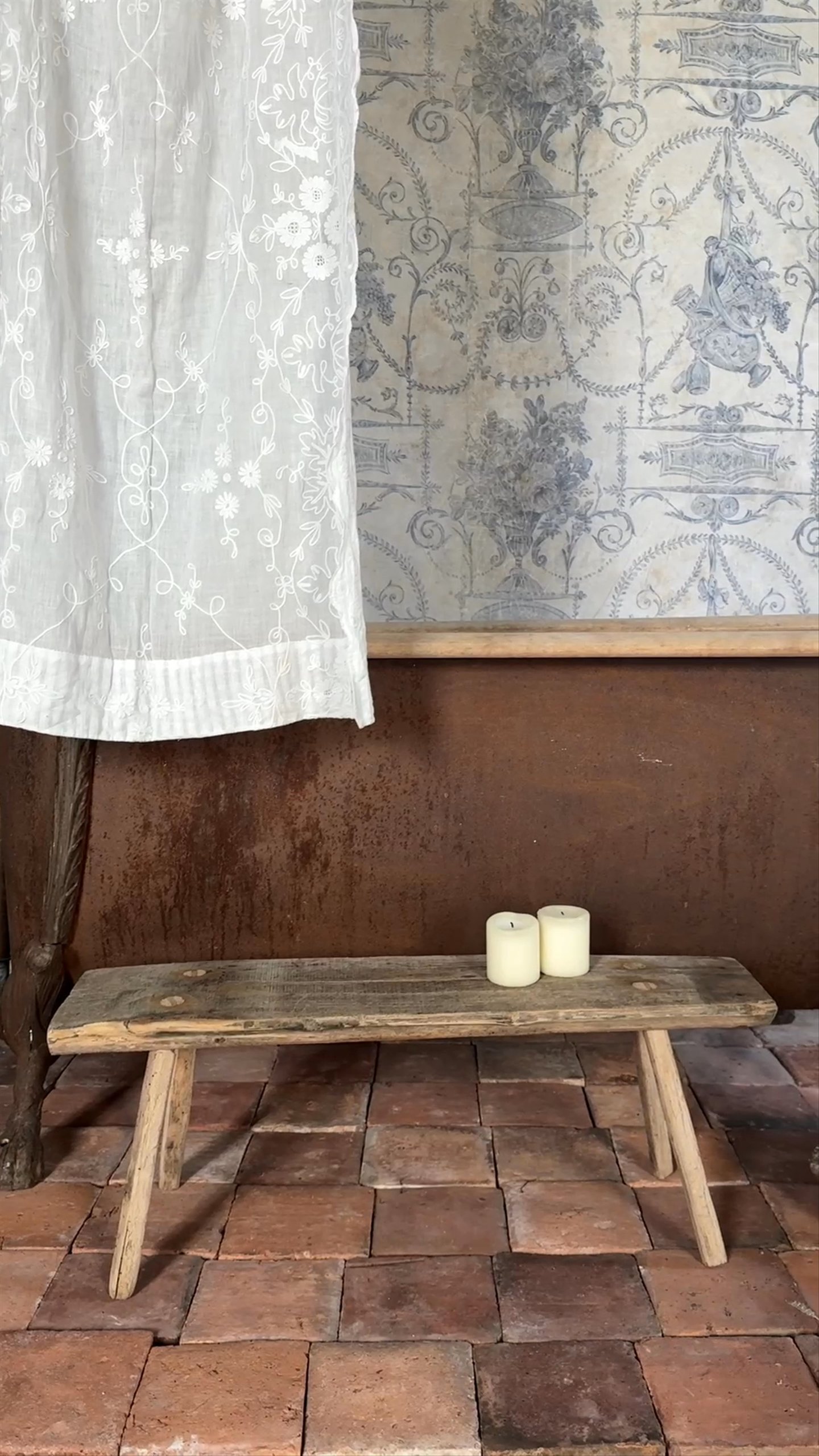 Wooden Side Bench