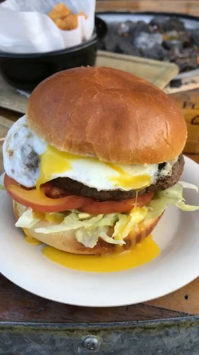 Crafthouse - That burger w fried egg drip - Chicken Wings Near Me - Fairfax, Virginia