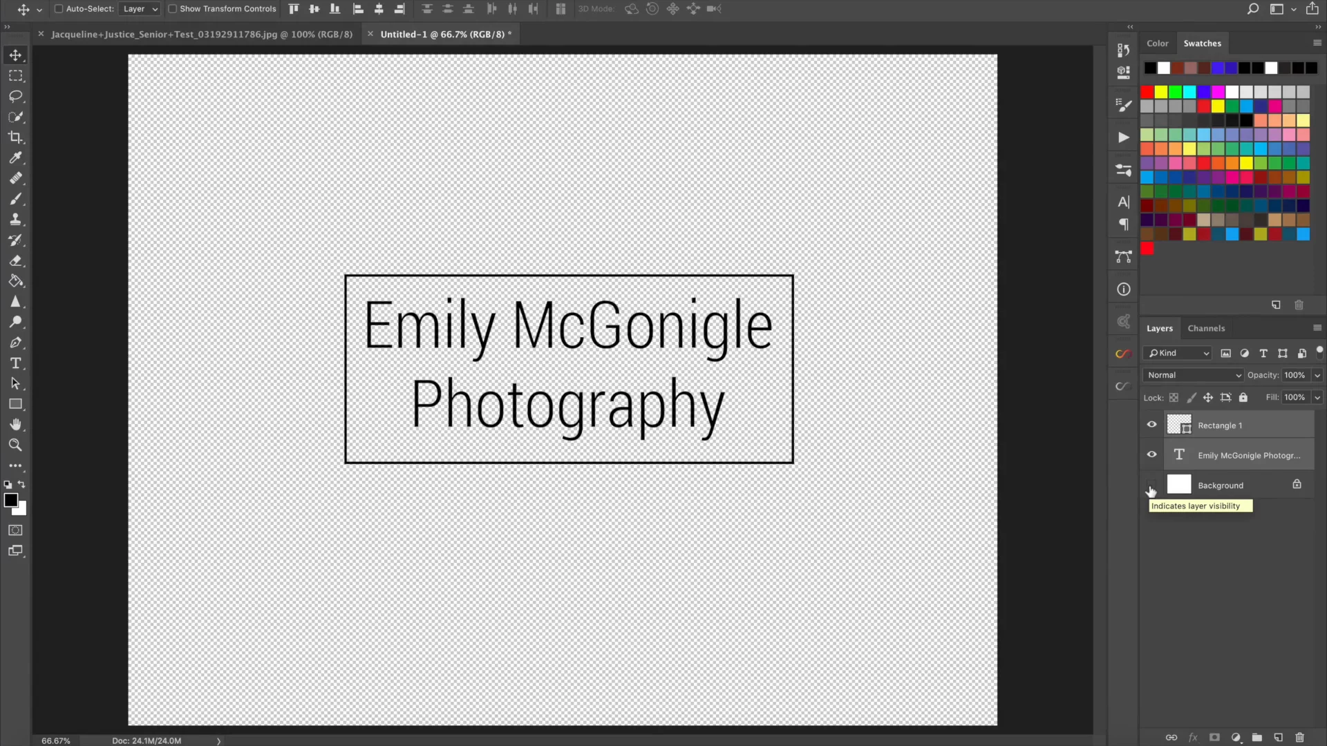 Photoshop: How to Create and Apply a Watermark