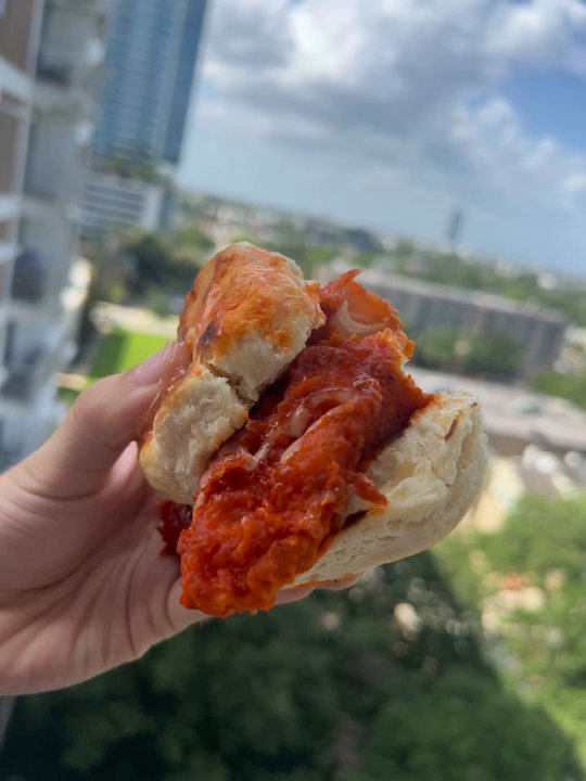The Brunch Bus - Breakfast this good deserves to be eaten at all times of the day! The chicken was perfectly seasoned and wrapped in a sweet buttery biscuit - Food Trucks Near Me