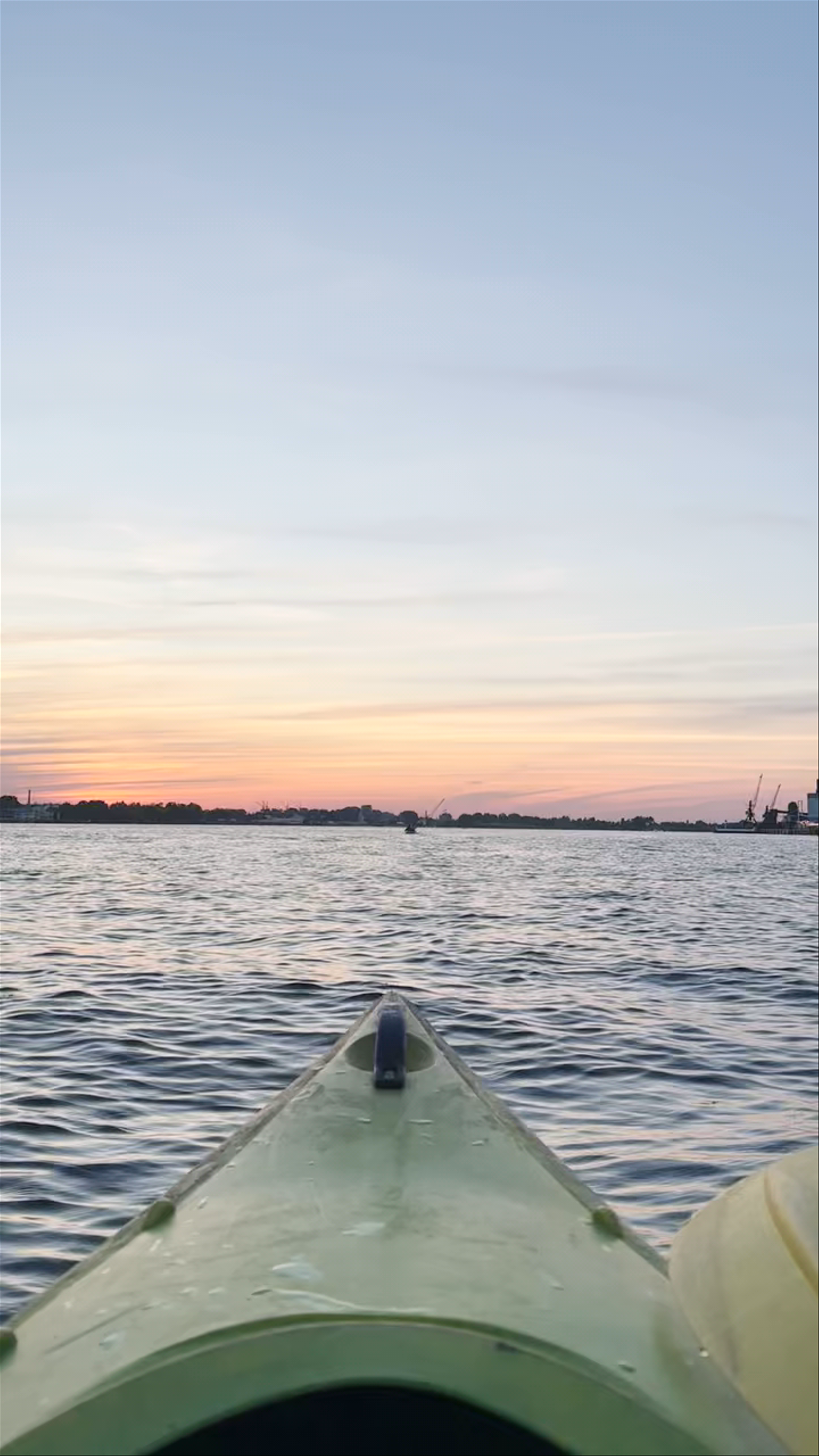 Evening Kayak Sunset at Andrejostas Kvartāls, Riga