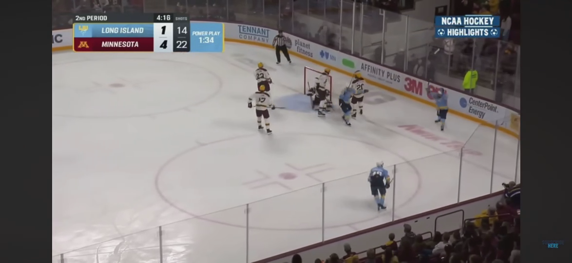 Brett Rylance's Stunning Goal vs Minnesota | Long Island Univ. Highlights
