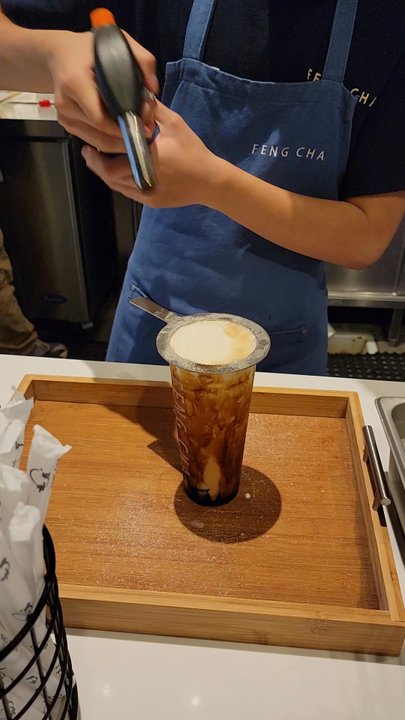 Feng Cha - Dirty boba creme brulee - Bubble Tea Near Me - Morrisville, North Carolina