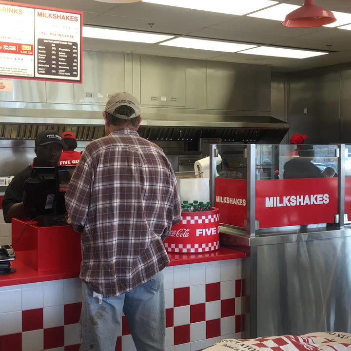 Five Guys - Video of the restaurant while in line to order - Burgers Near Me - Silver Spring, Maryland