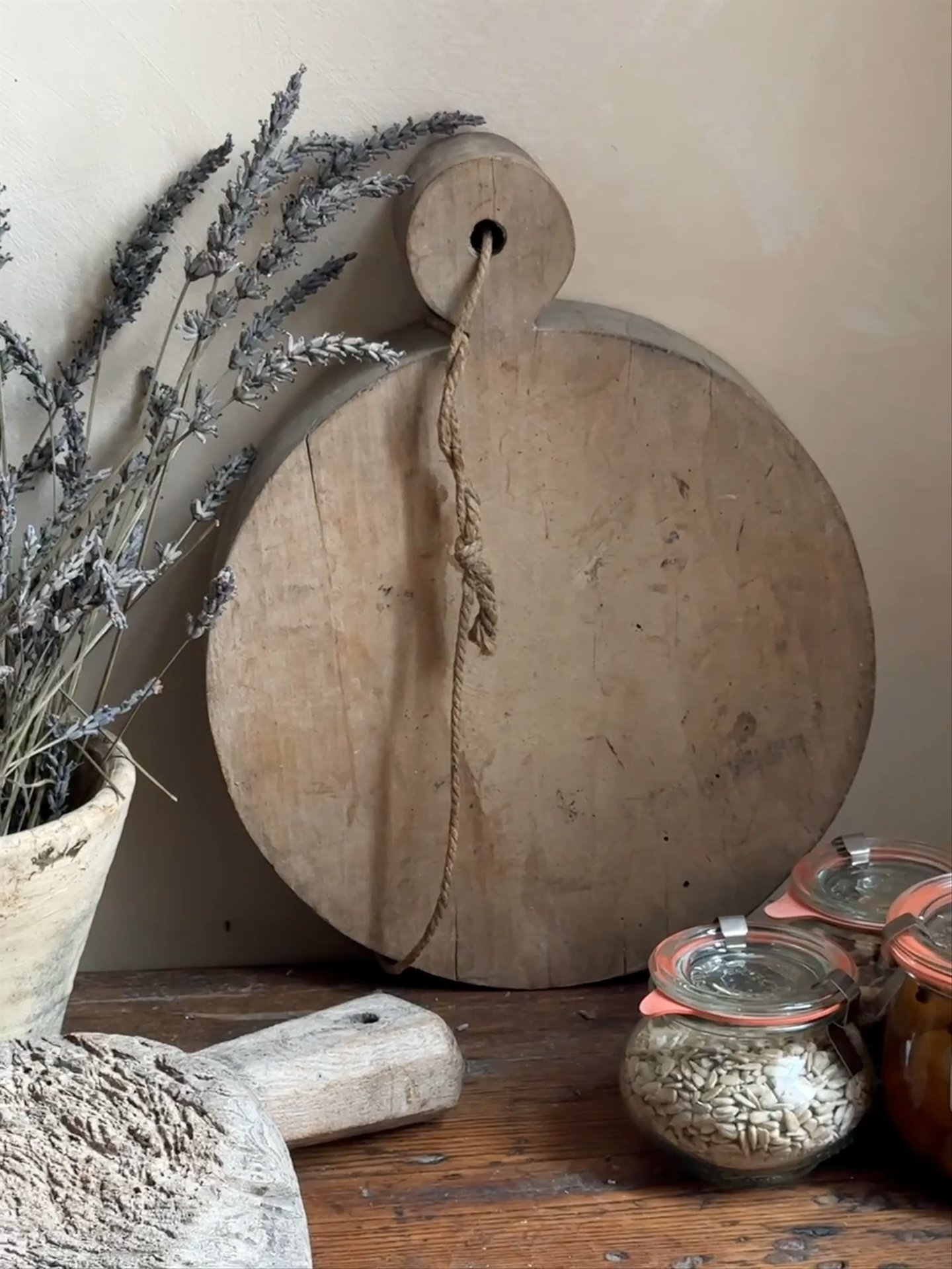 Antique Round Cutting Board