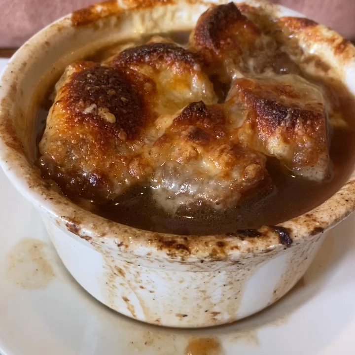 Gregg's Restaurants - Baked Onion Soup. Hot from the oven. - American Near Me - Warwick, Rhode Island