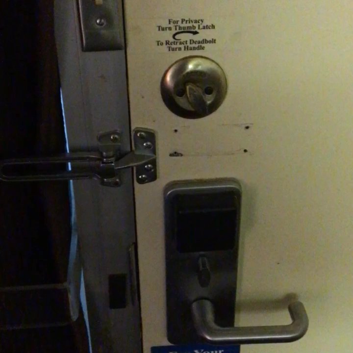 Motel 6 - The light switch is a nice touch. So is the forever spinning deadbolt. Increases dexterity. - Hotels Near Me - Shamrock, Texas