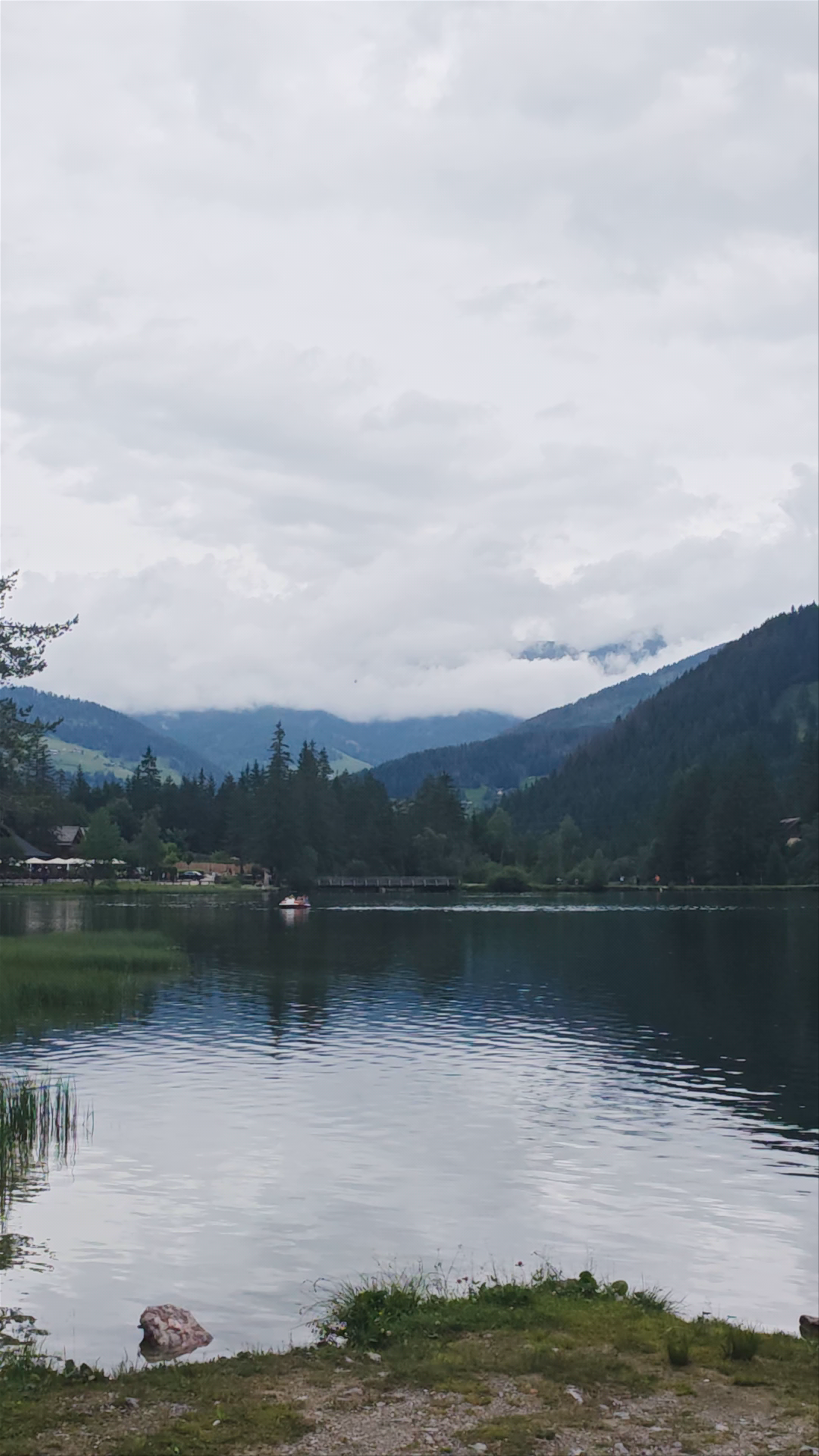 Tranquil Reflections at Lago di Dobbiaco in South Tyrol, Italy