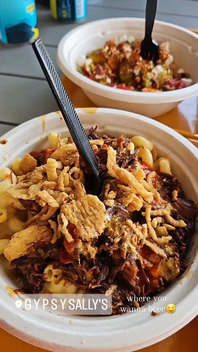 Gypsy Sally’s - Everything Mac n Cheese, Summer Melon Salad, Everything Fries, and T-Bird Sammy - Burgers Near Me - Leakey, Texas