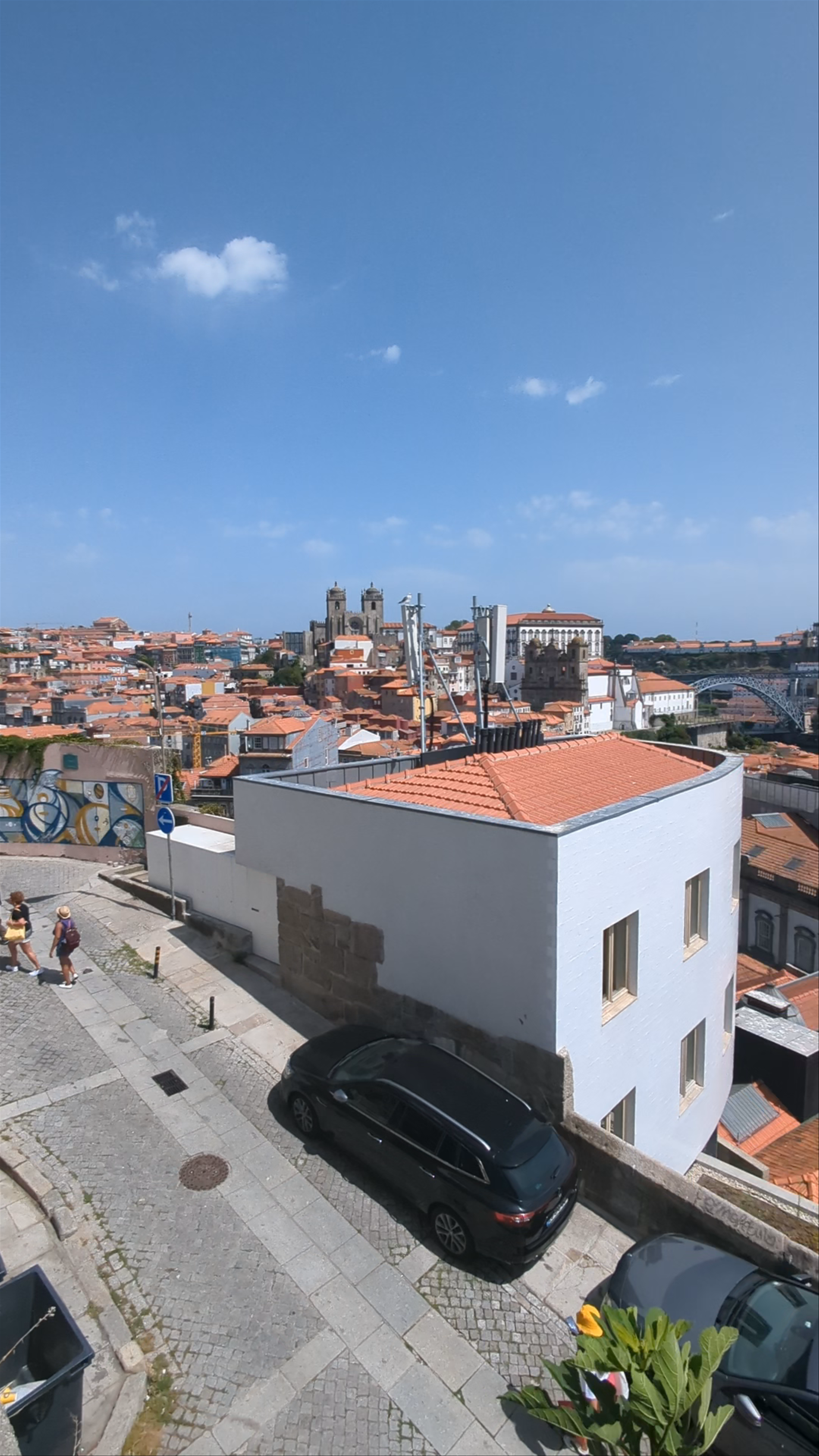 Scenic Views from Serra do Pilar Overlooking Vila Nova de Gaia, Portugal