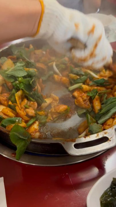 Mapo Chicken - Dak Galbi Stir-Fry - Korean Near Me - Los Angeles, California