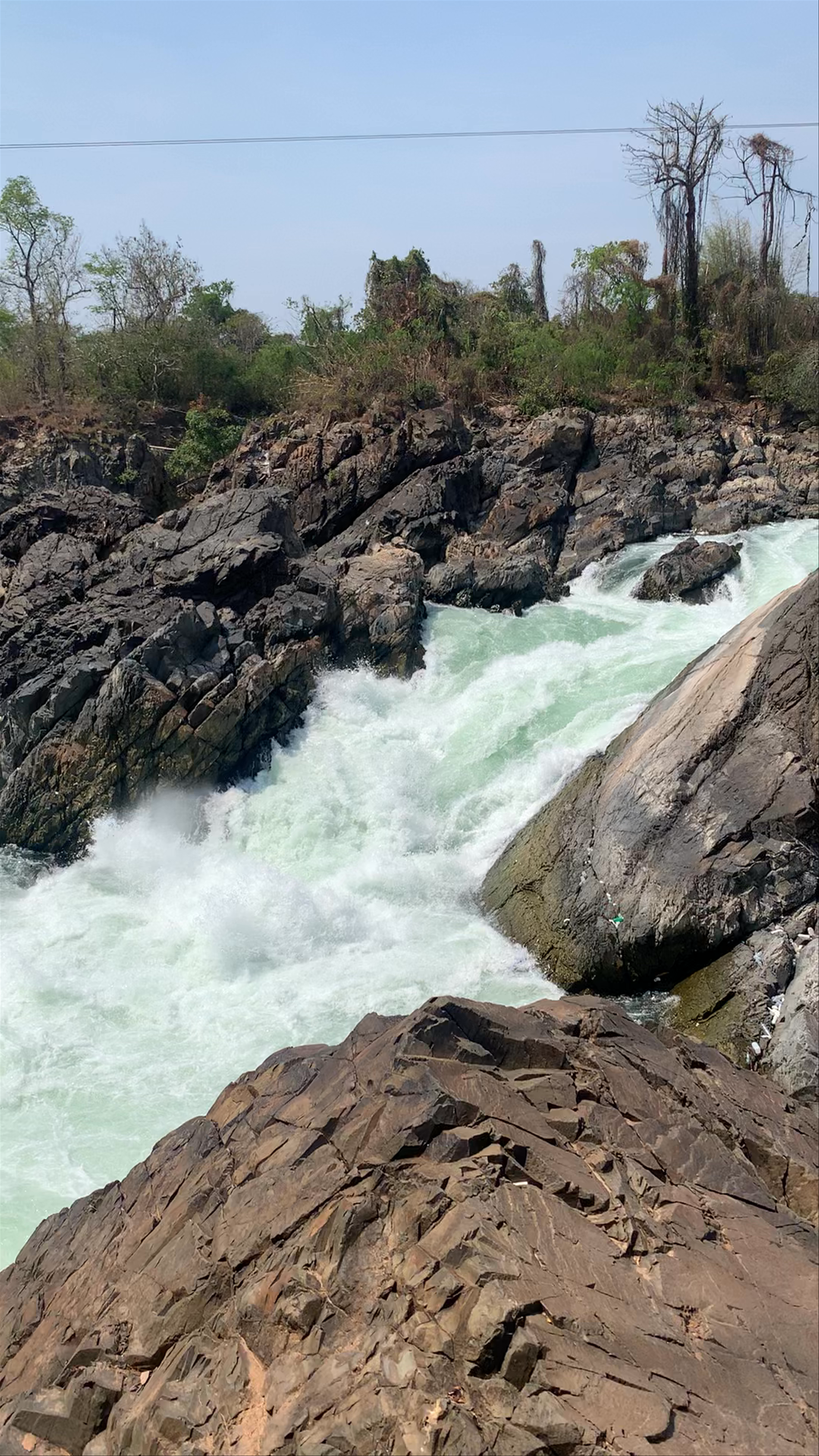 Waterfall on Mekong river