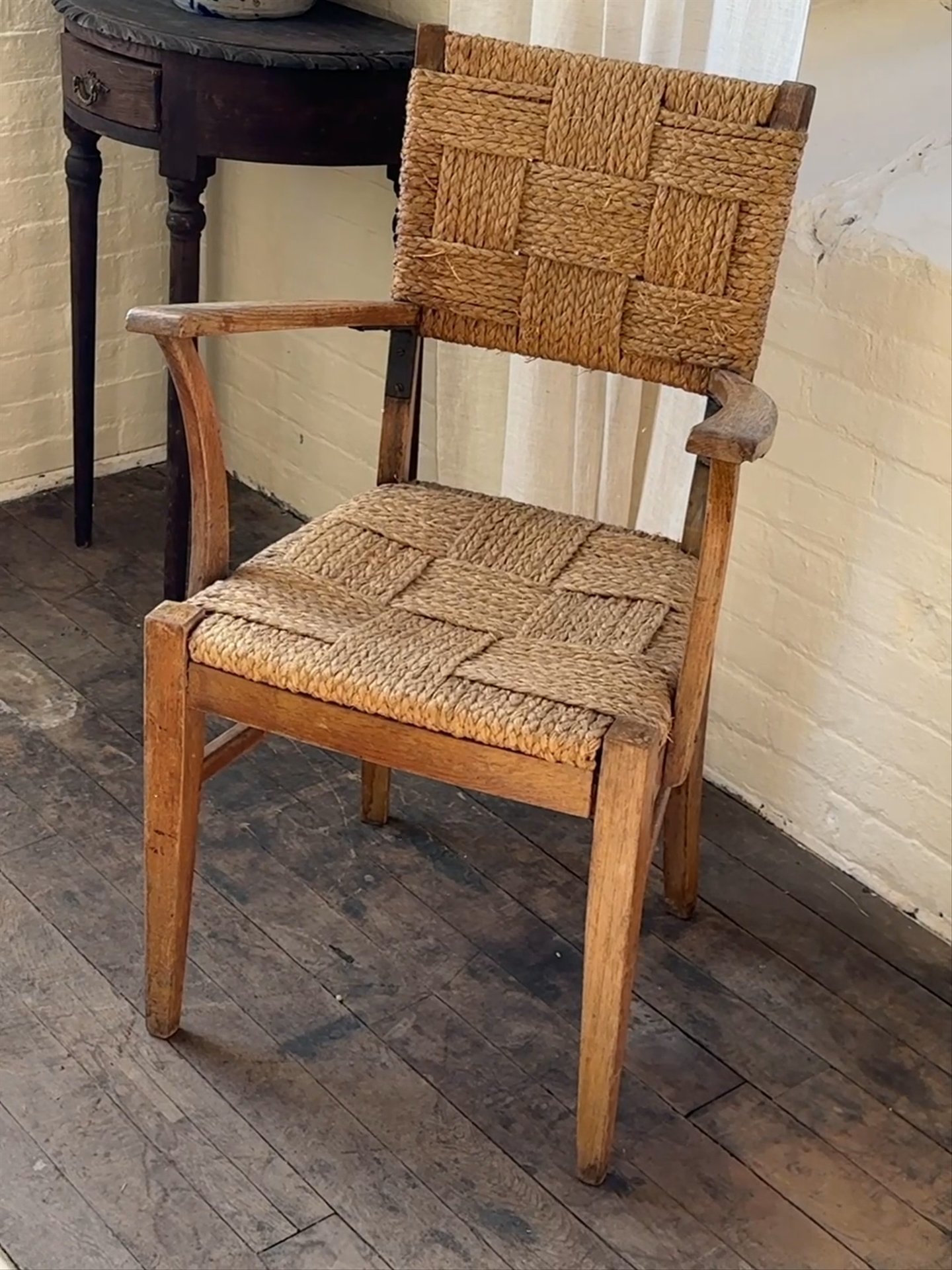Vintage Woven Armchair