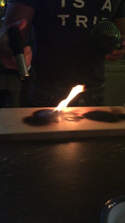 WunderBar - Now THAT is how you smoke a glass.  Preparing the best Old Fashion I have ever had. - Cocktail Bars Near Me - Miami Beach, Florida