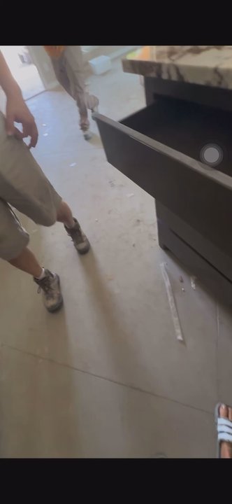 DFW Stone Works - Busting the installer sharping my cabinets they scratched and broke. - Flooring Near Me - Carrollton, Texas