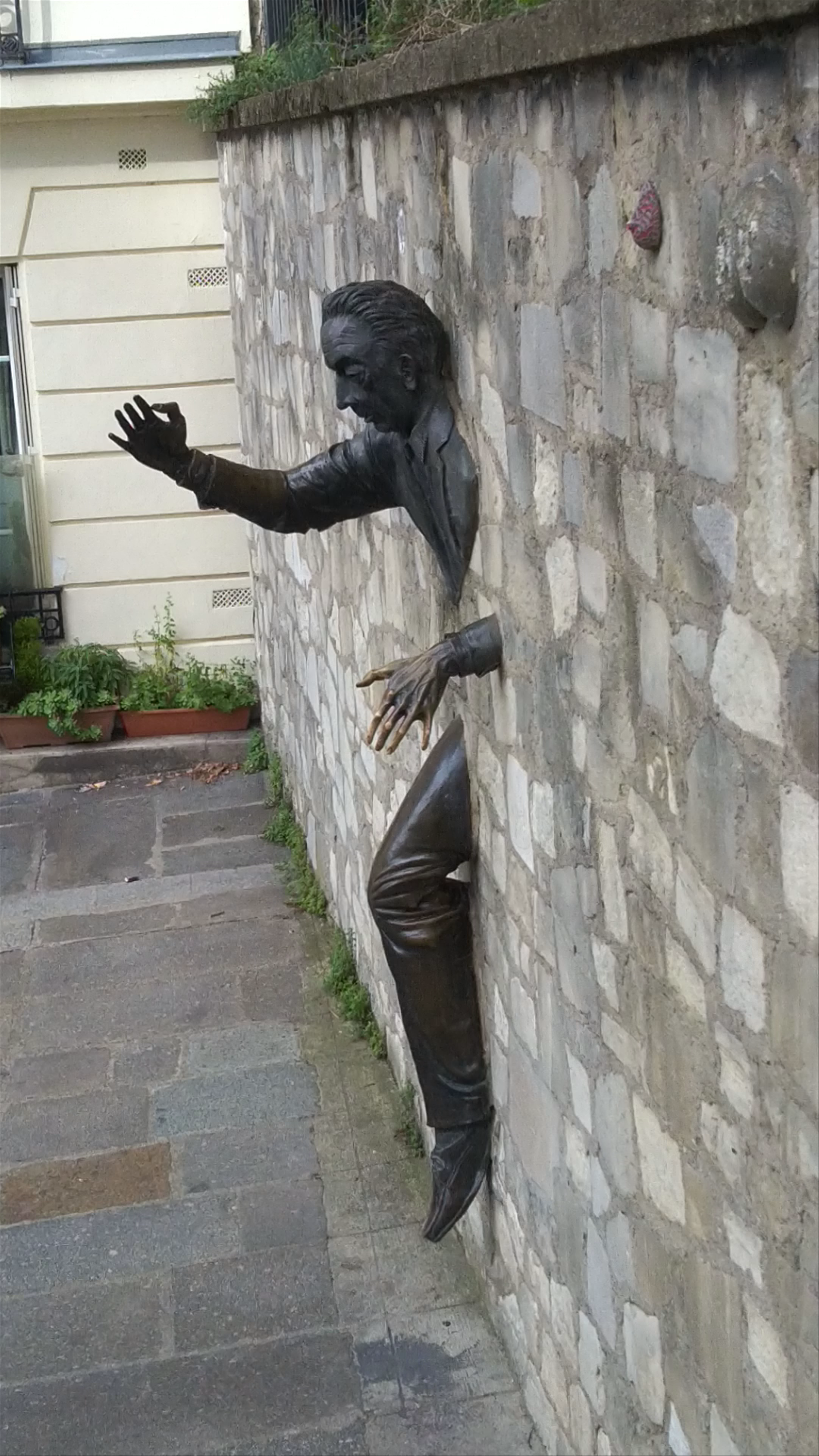 Surreal Sculpture at Place Marcel Aymé, Paris