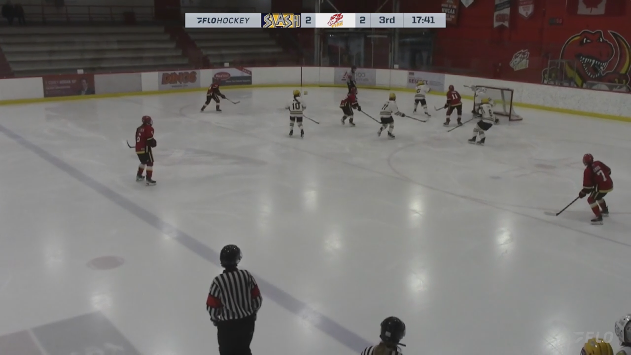 Abigail Thom's Tipped PP Goal vs. St. Albert Slash | Calgary Fire Red U18 AAA