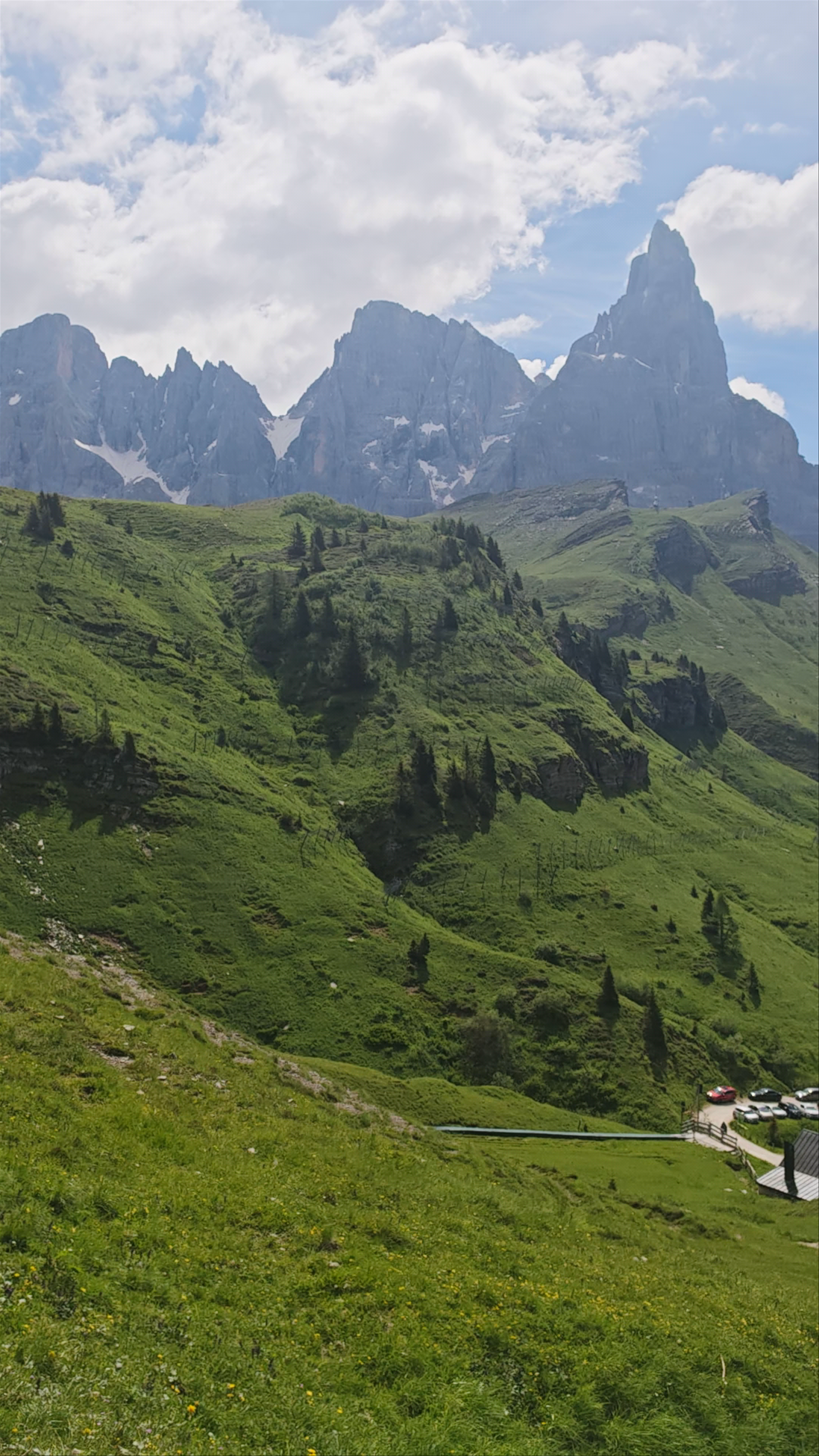 Breathtaking Alpine Views at Passo Rolle, Italy