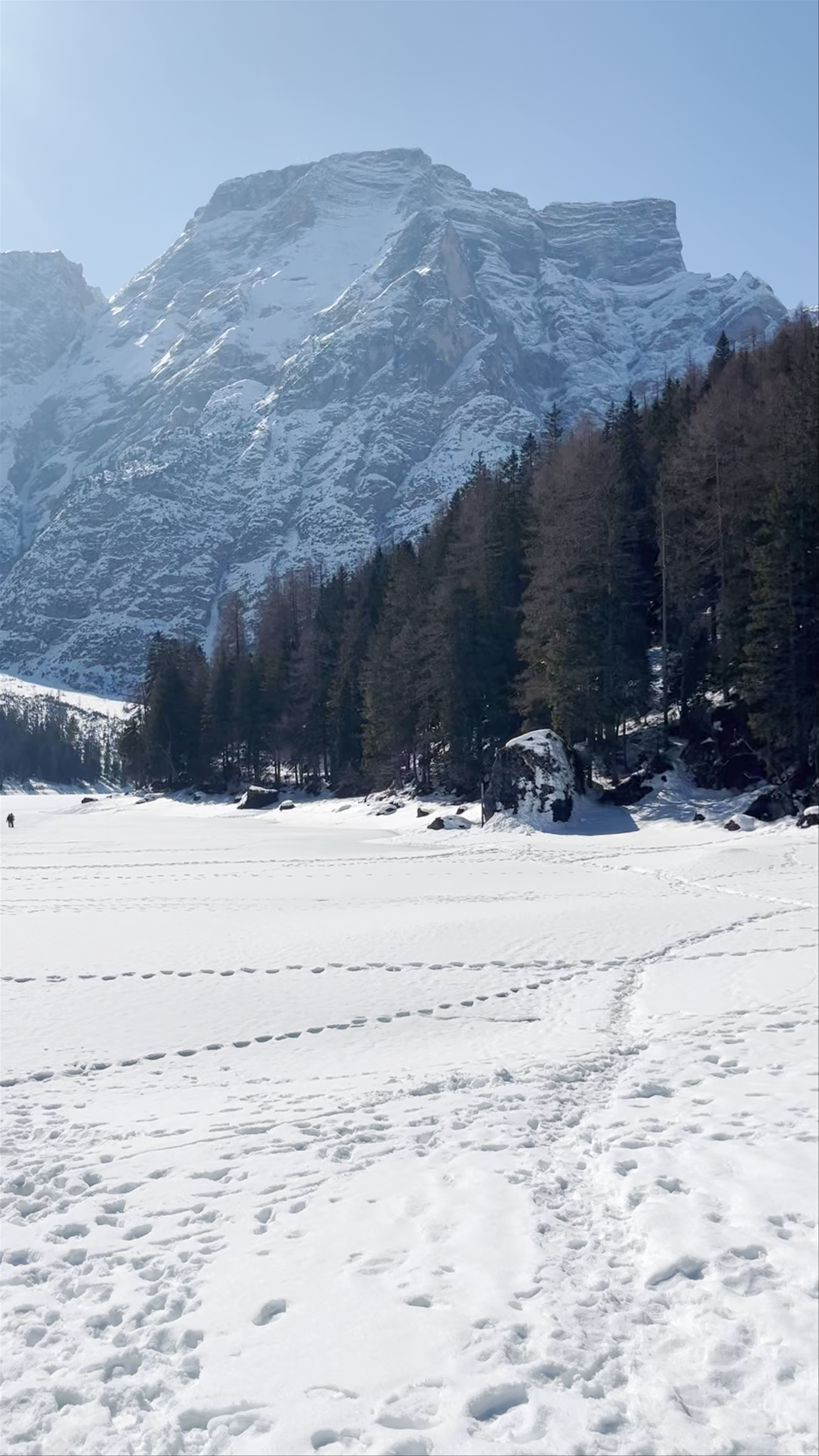 Winter Serenity at Lago di Braies, South Tyrol