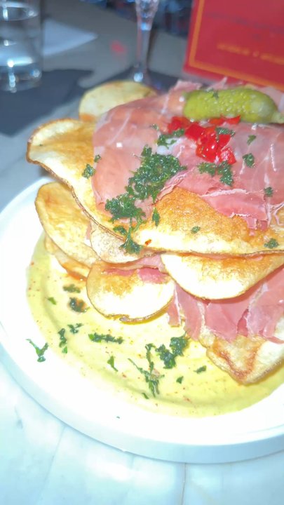 Nocturno - PROSCIUTTO TOWER, Sunflower, and Cafe Con Leche Flip - Cocktail Bars Near Me - Las Vegas, Nevada
