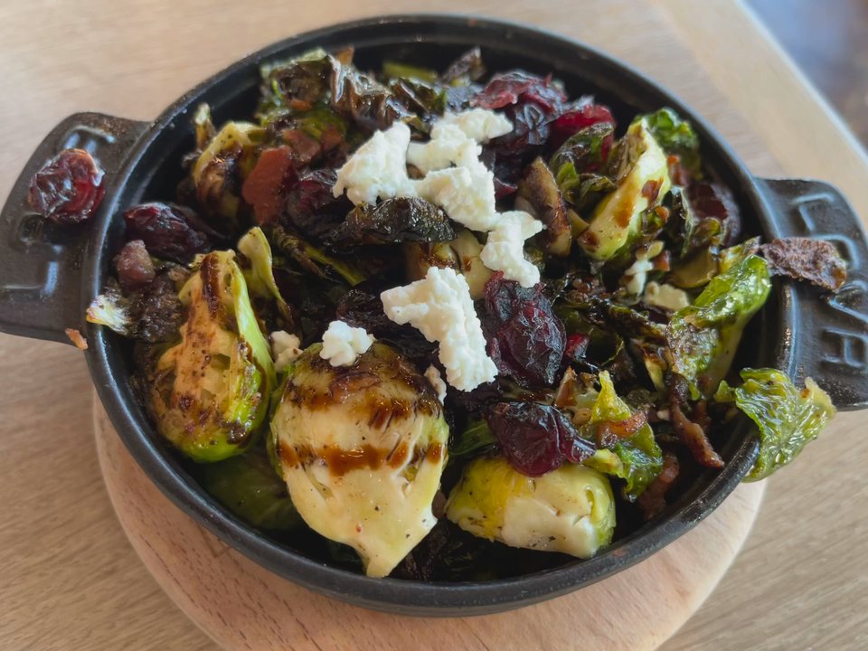 Maple & Rye - Cast Iron Skillet Brussels Sprouts - Coffee & Tea Near Me - Surprise, Arizona