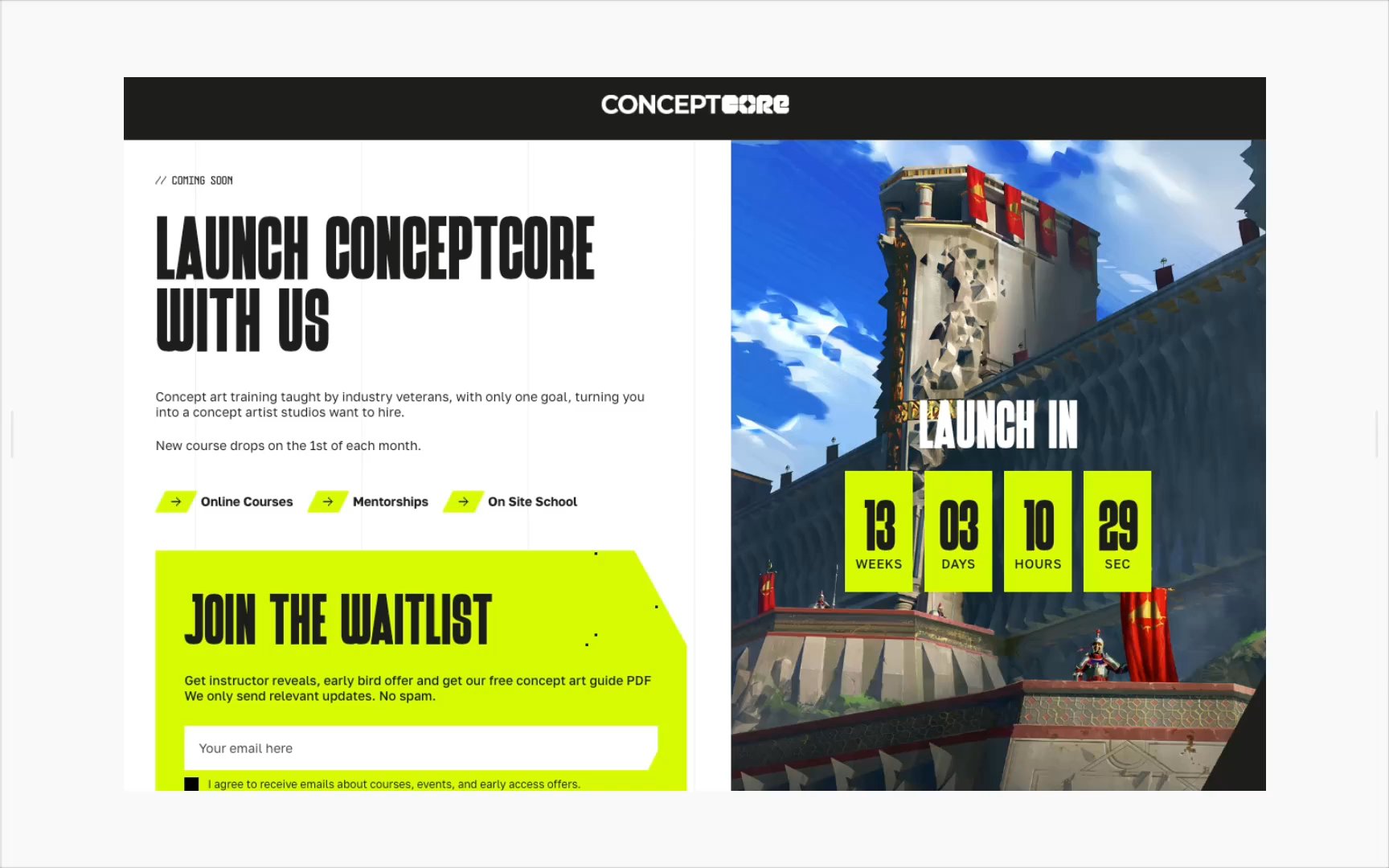 Thumbnail for conceptcore.co/, a Framer Experts site by Virgil CAFFIER.