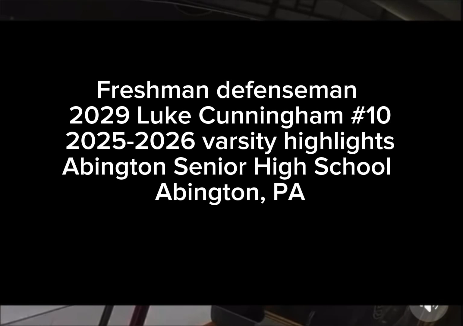 Luke Cunningham #10: Freshman Defenseman Highlights at Abington HS