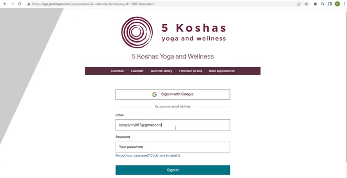 Video #1: How To Sign In & Out Of Punch Pass Account 
