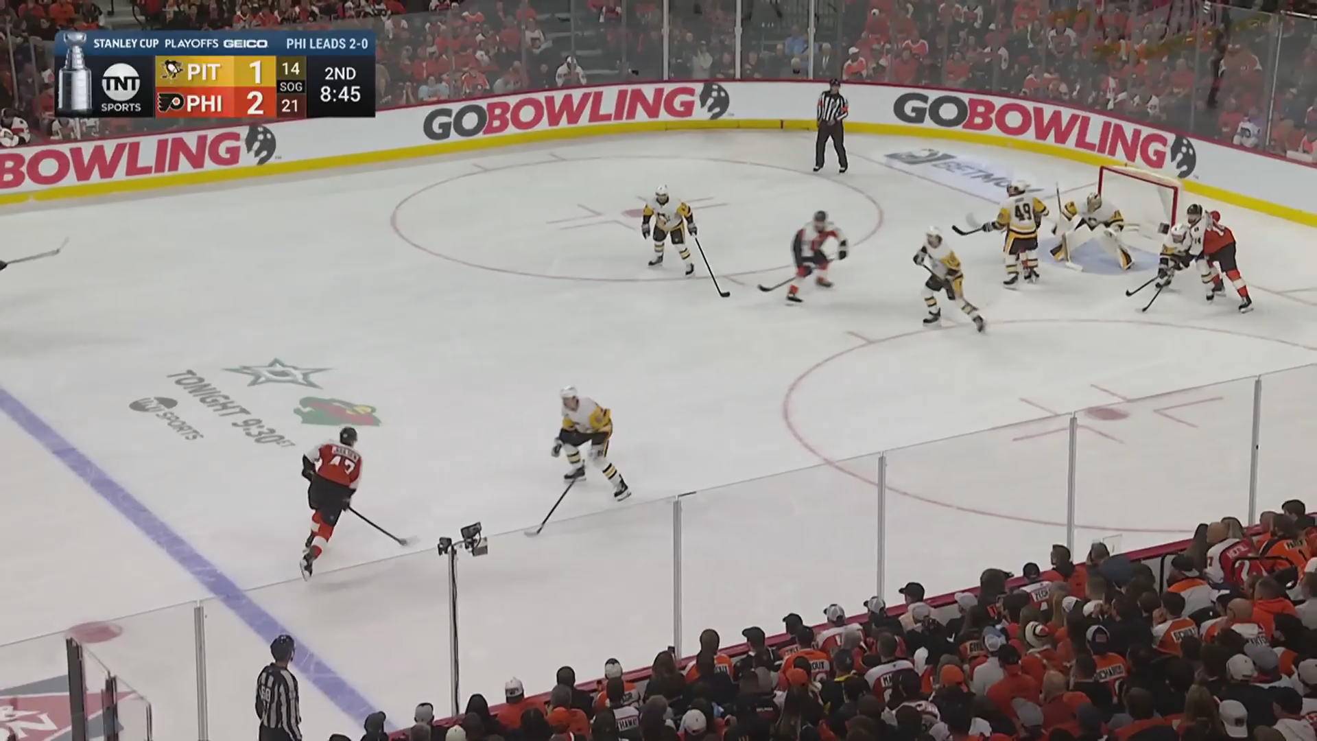  Flyers Hand Penguins Loss in Philadelphia's First Playoff Home Game in Eight Years · Apr. 22, 2026