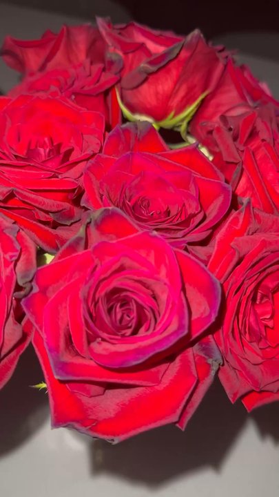 Petals & Stems Florist - Gracefully aged red roses - Florists Near Me - Dallas, Texas