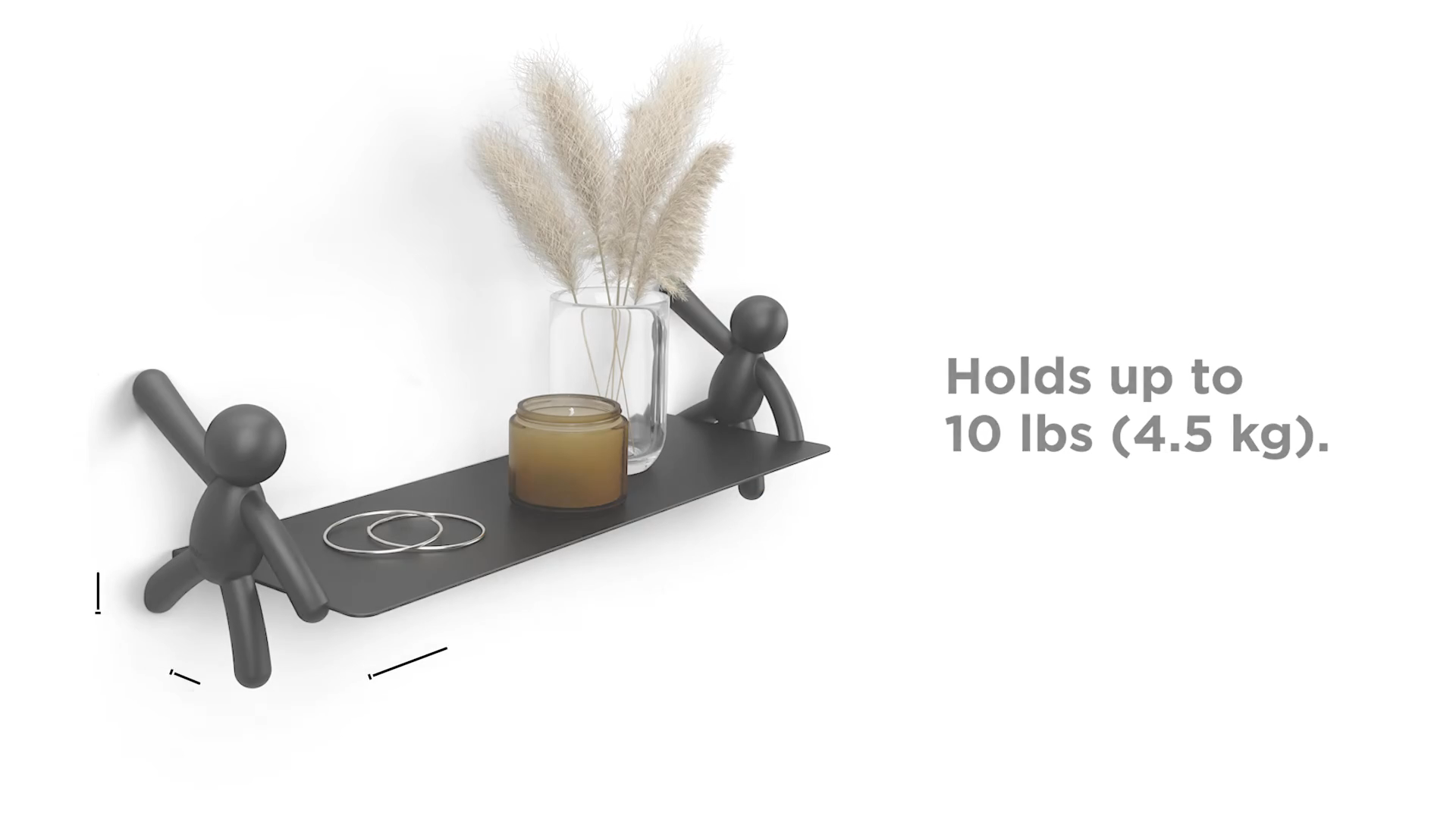 Buddy Wall Shelf - Black