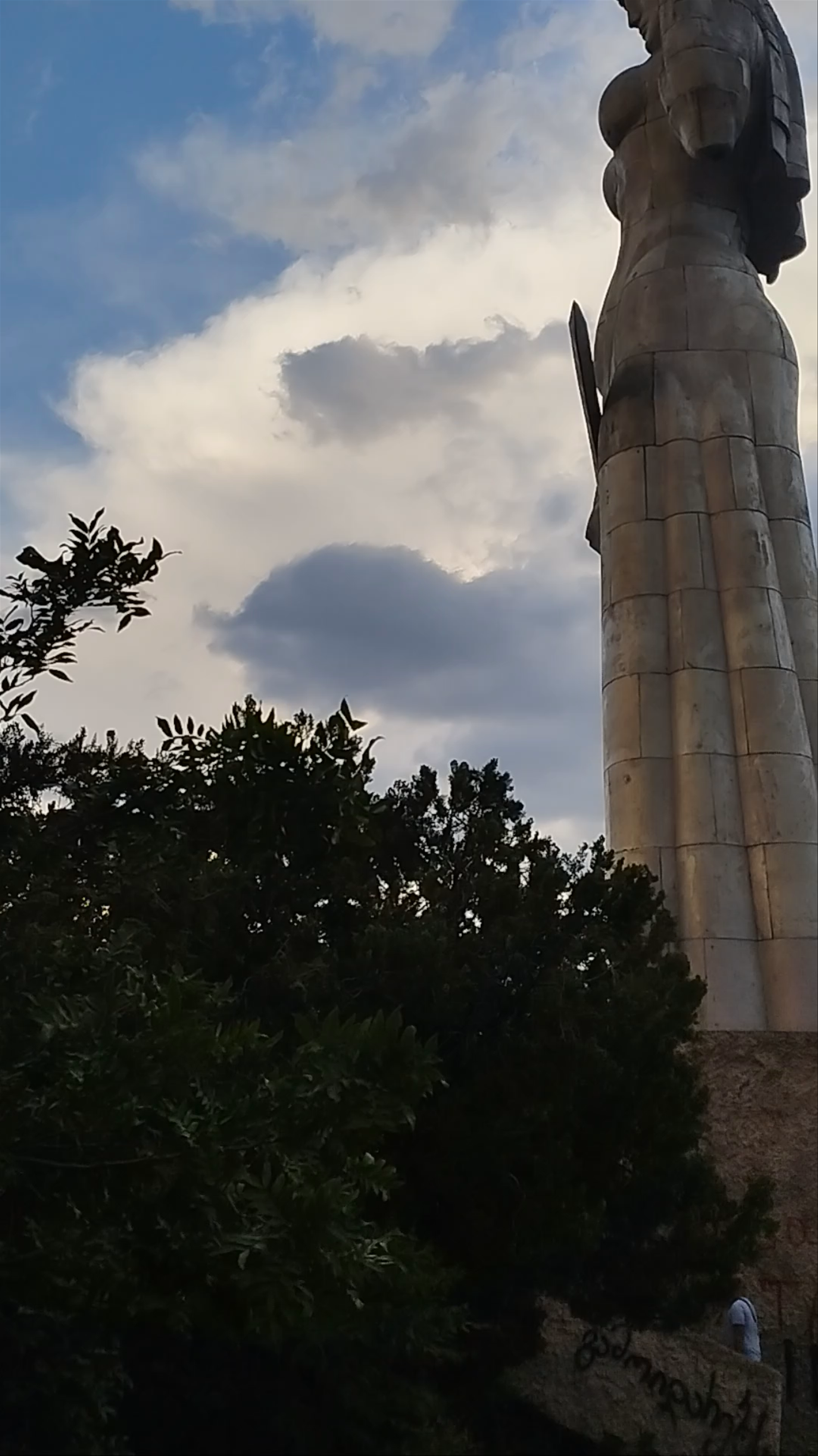 Kartlis Deda: Tbilisi's Iconic Mother of Georgia Statue at Sunset
