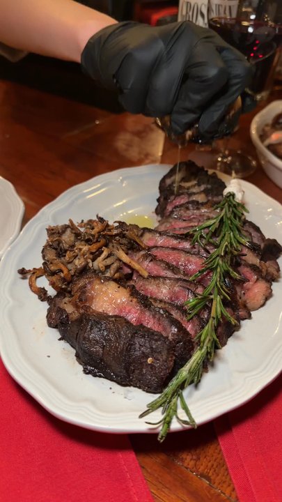 Florence Supper Club - Ribeye with soft baked garlic - Italian Near Me - Denver, Colorado