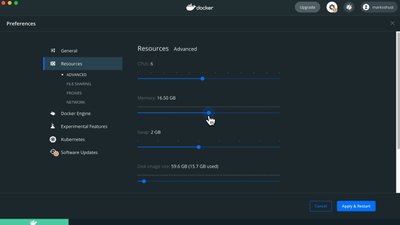 Install Docker Desktop and configure preferences