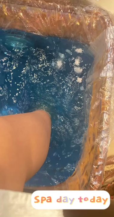 Iris Nails & Spa - Jasmine Spa pedicure w/flower soap in the tub - Nail Salons Near Me - Germantown, Maryland