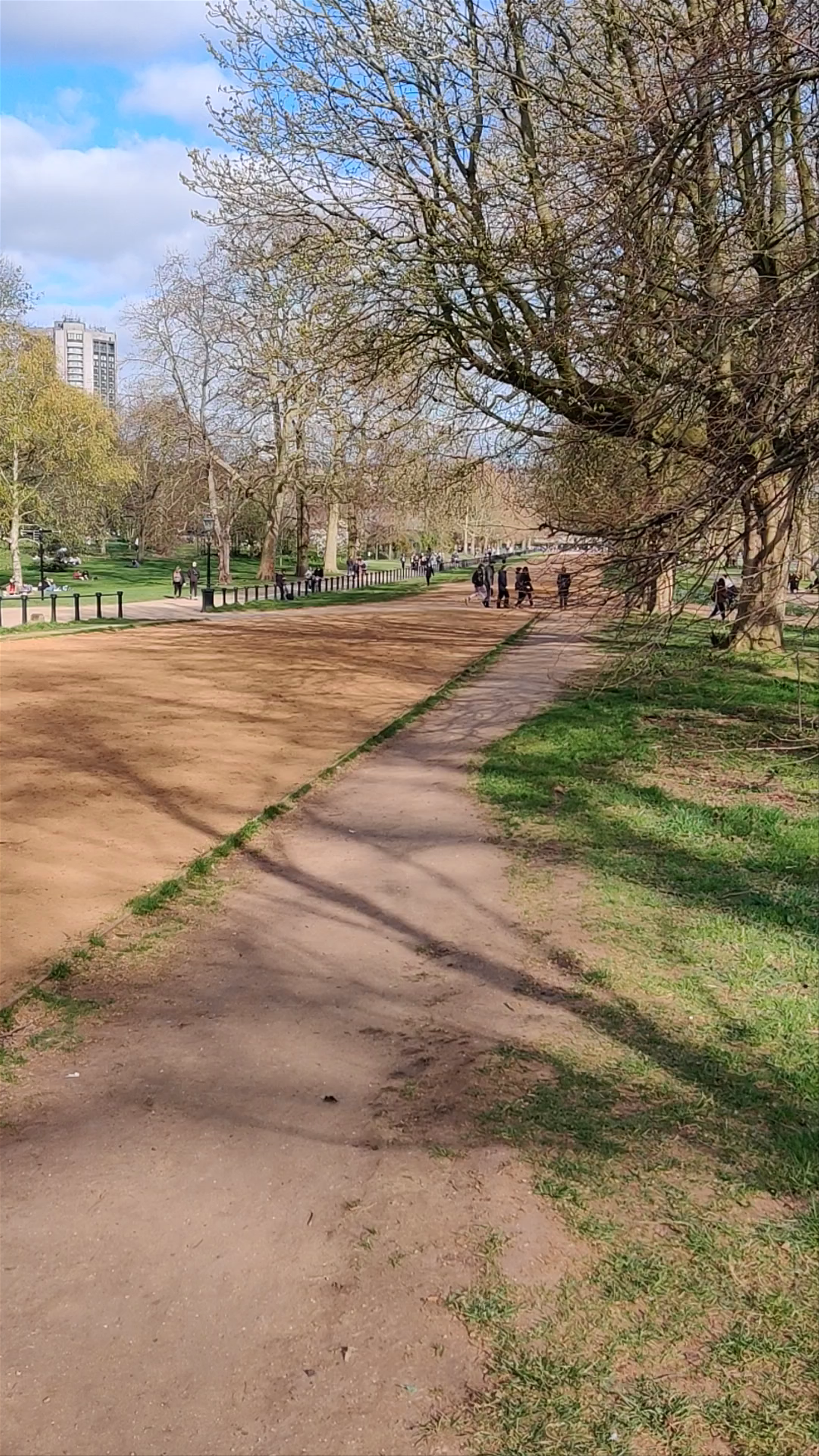 Horseback Riding in Hyde Park on a Sunny Spring Day