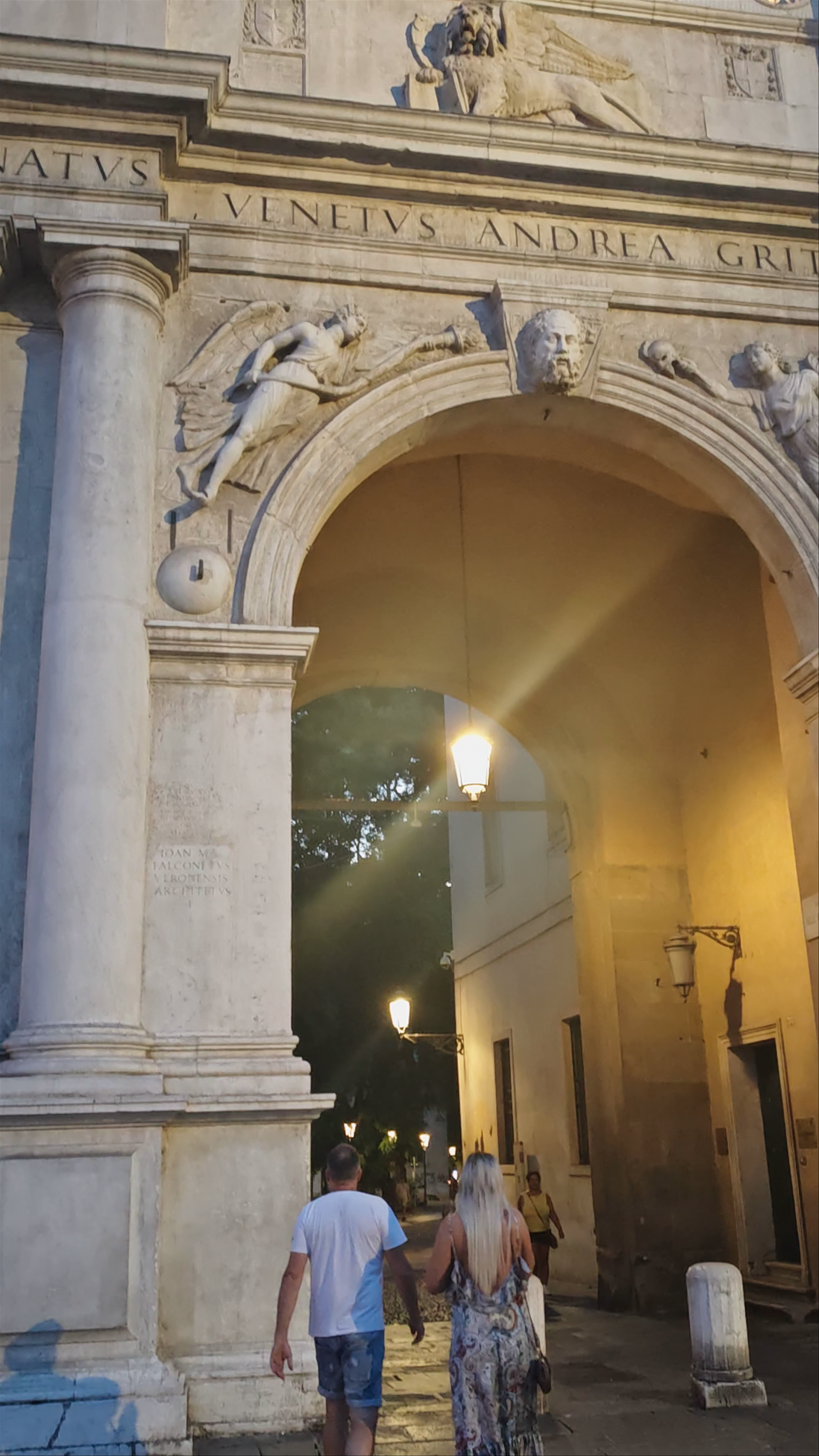 Sunset Stroll by the Torre dell'Orologio in Padua