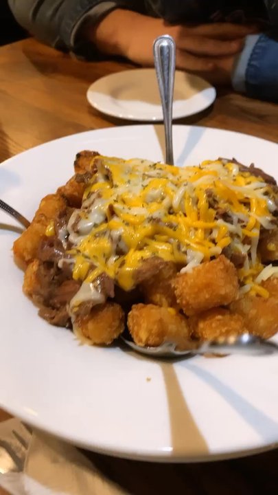 West End Grill - these tots are the  for real folks, Get U Some! - New American Near Me - Huntsville, Alabama