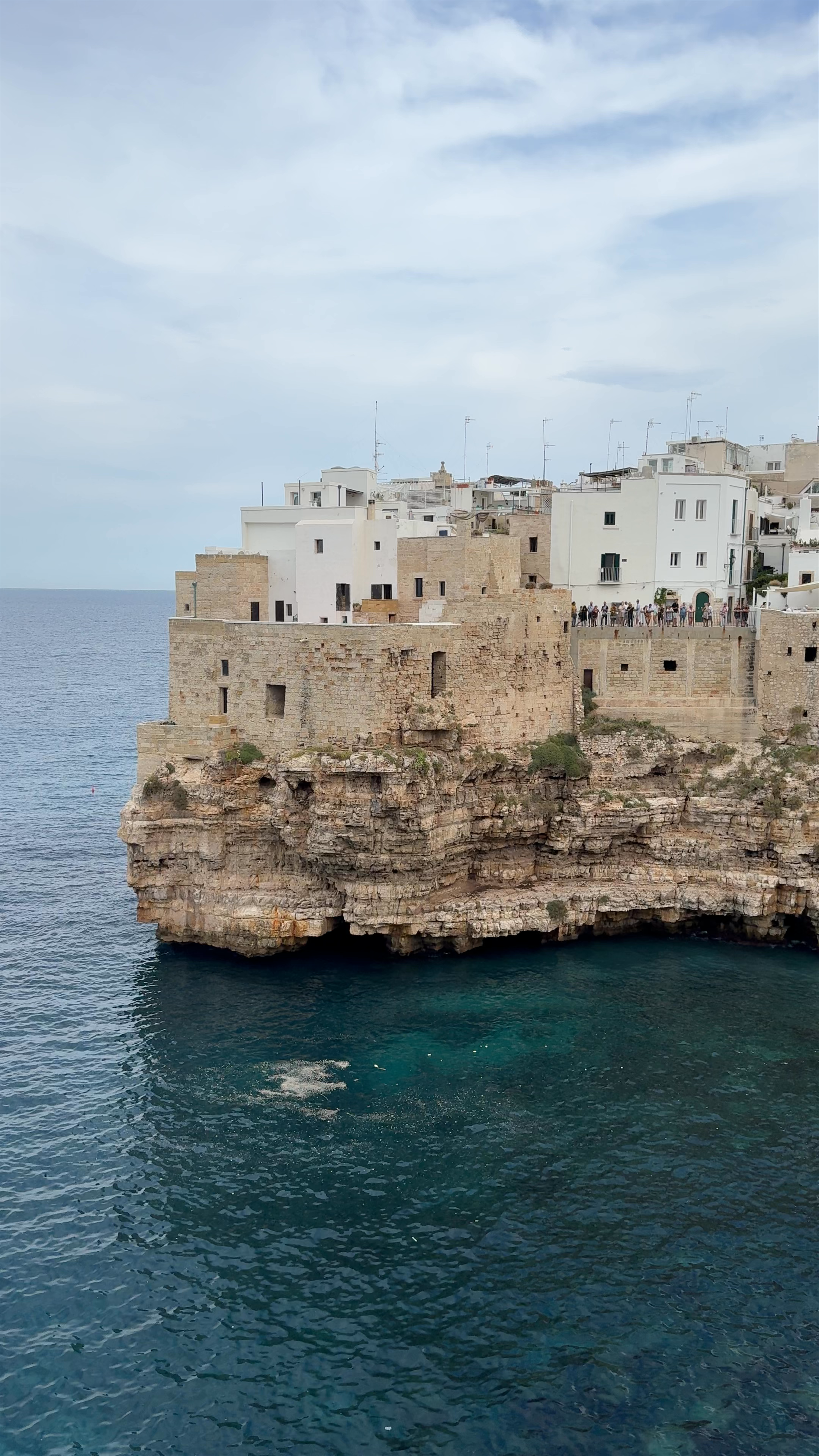 Grotta Piana Cliffside Views in Polignano a Mare, Italy