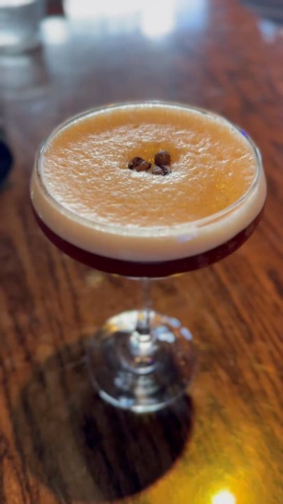 Fixtion Orlando - Espresso Martini with Chia - American Near Me - Orlando, Florida