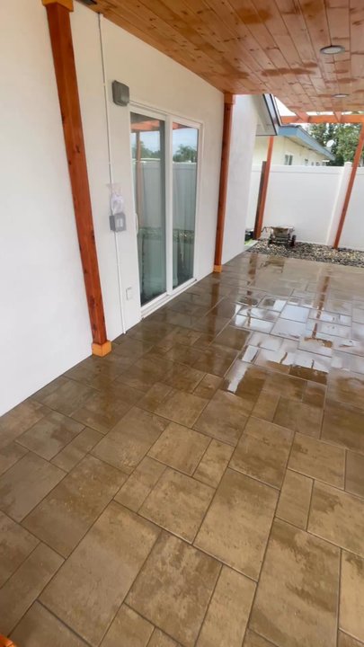 Infinity Design and Build - Clip of the whole back yard after pressure washing - General Contractors Near Me - San Diego, California