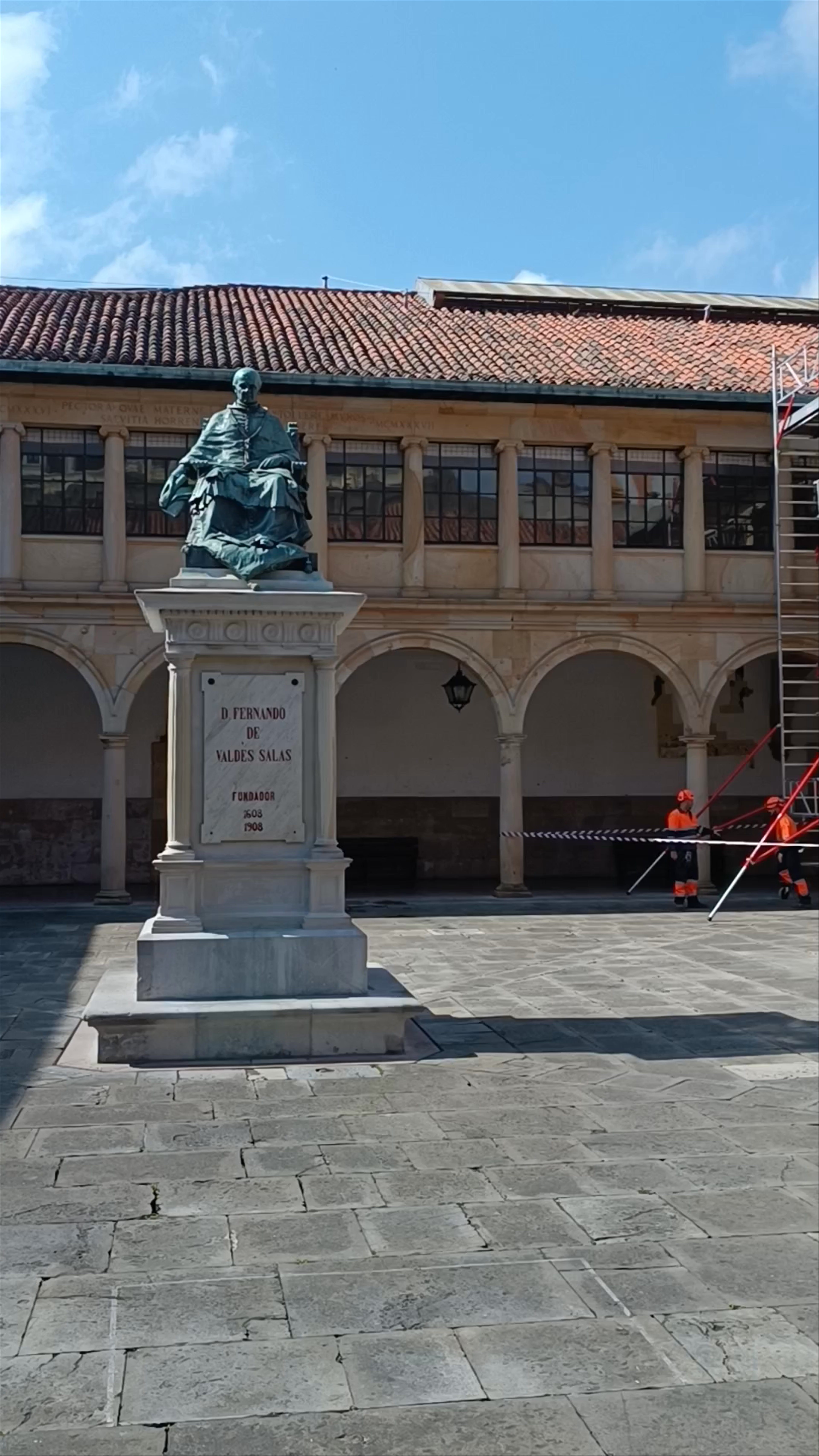 Historic Courtyard at Universidad de Oviedo, Spain