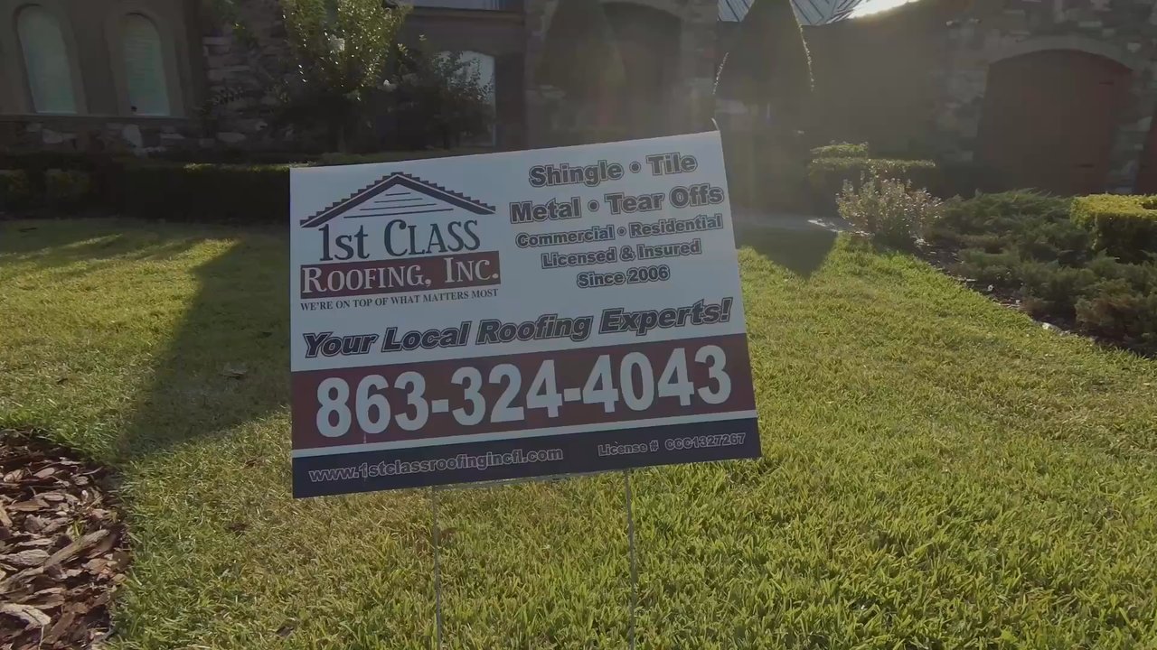 1st Class Roofing - Video of the roof - Roofing Near Me - Auburndale, Florida