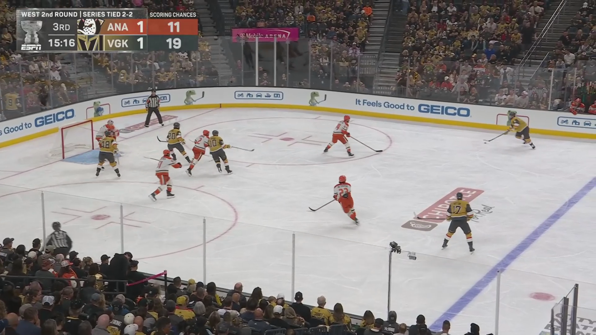 Vegas Weather Late Equalizer, Advance to Brink of Conference Finals · May 12, 2026