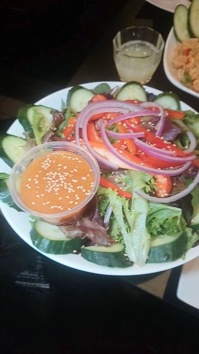 Bonchon Natomas - Sesame Ginger Salad, large portion - Korean Near Me - Sacramento, California