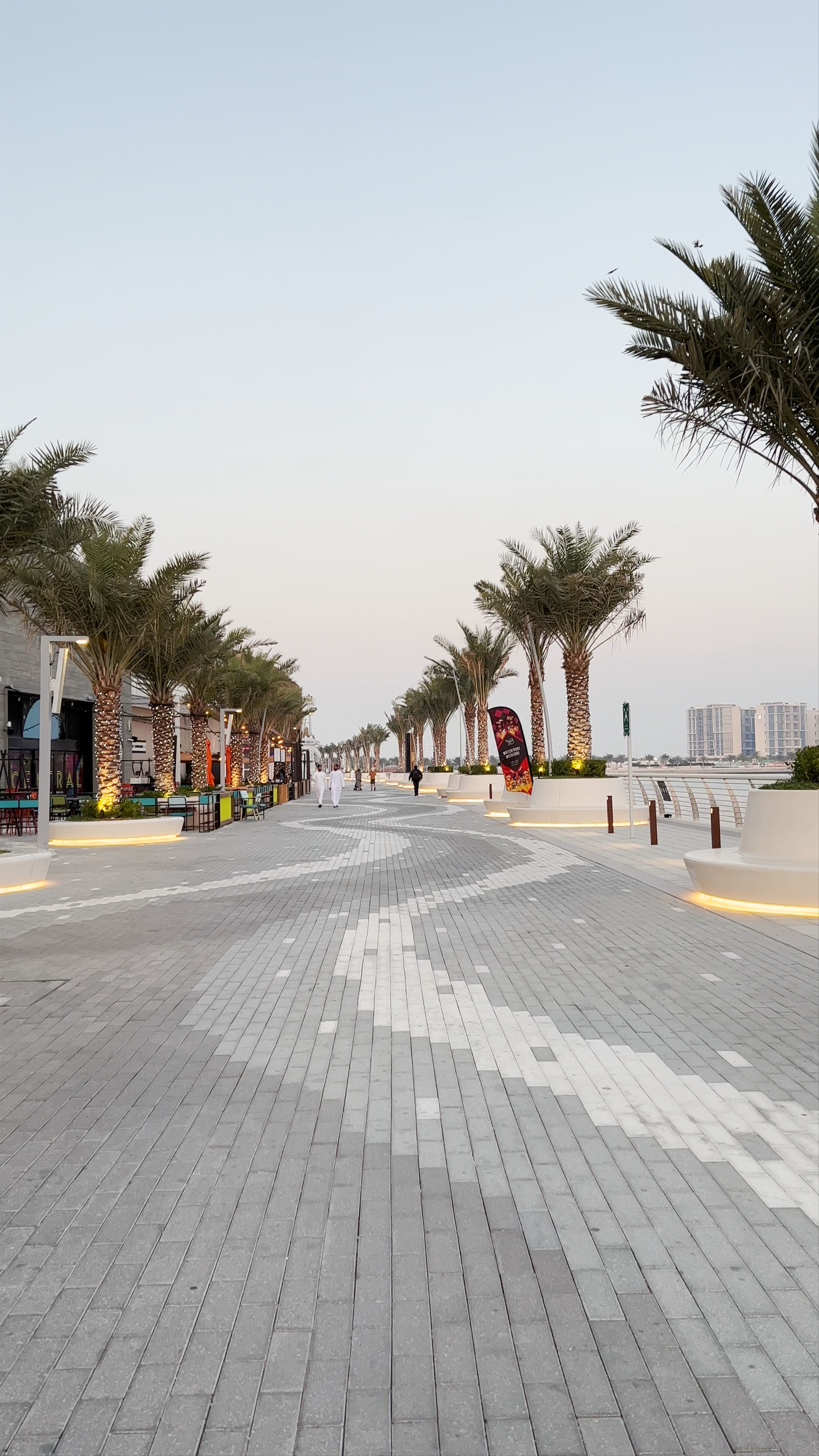 Sunset Stroll at Yas Bay Waterfront in Abu Dhabi