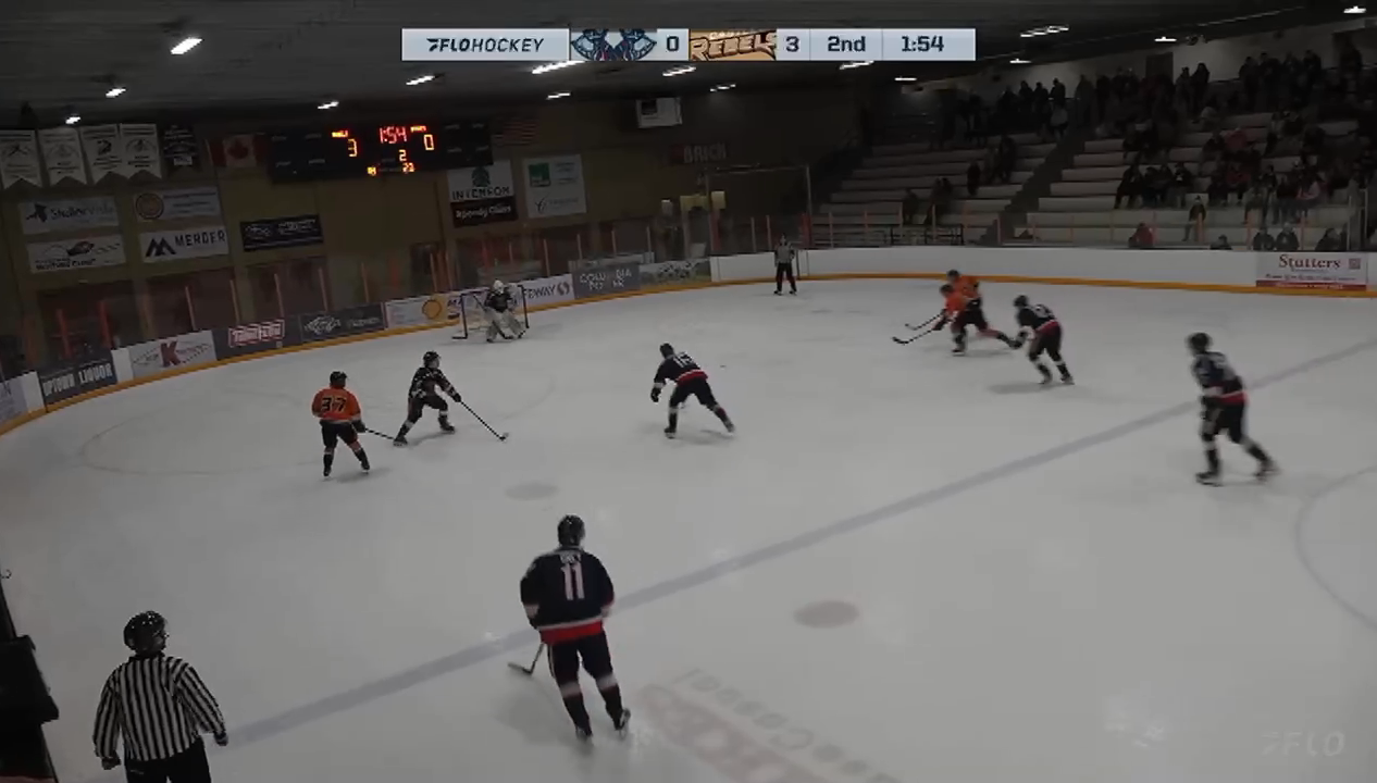 Joshua Gamble's Key Assist: Turnover Play vs Spokane | Castlegar Rebels