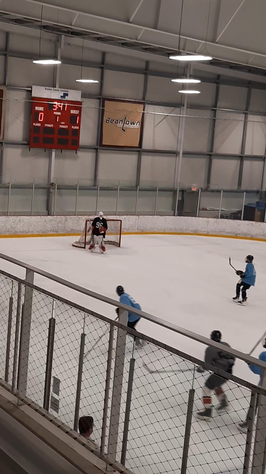 Eric Frank's Glove Save Secures Shutout for Team Blue's undefeated weekend.