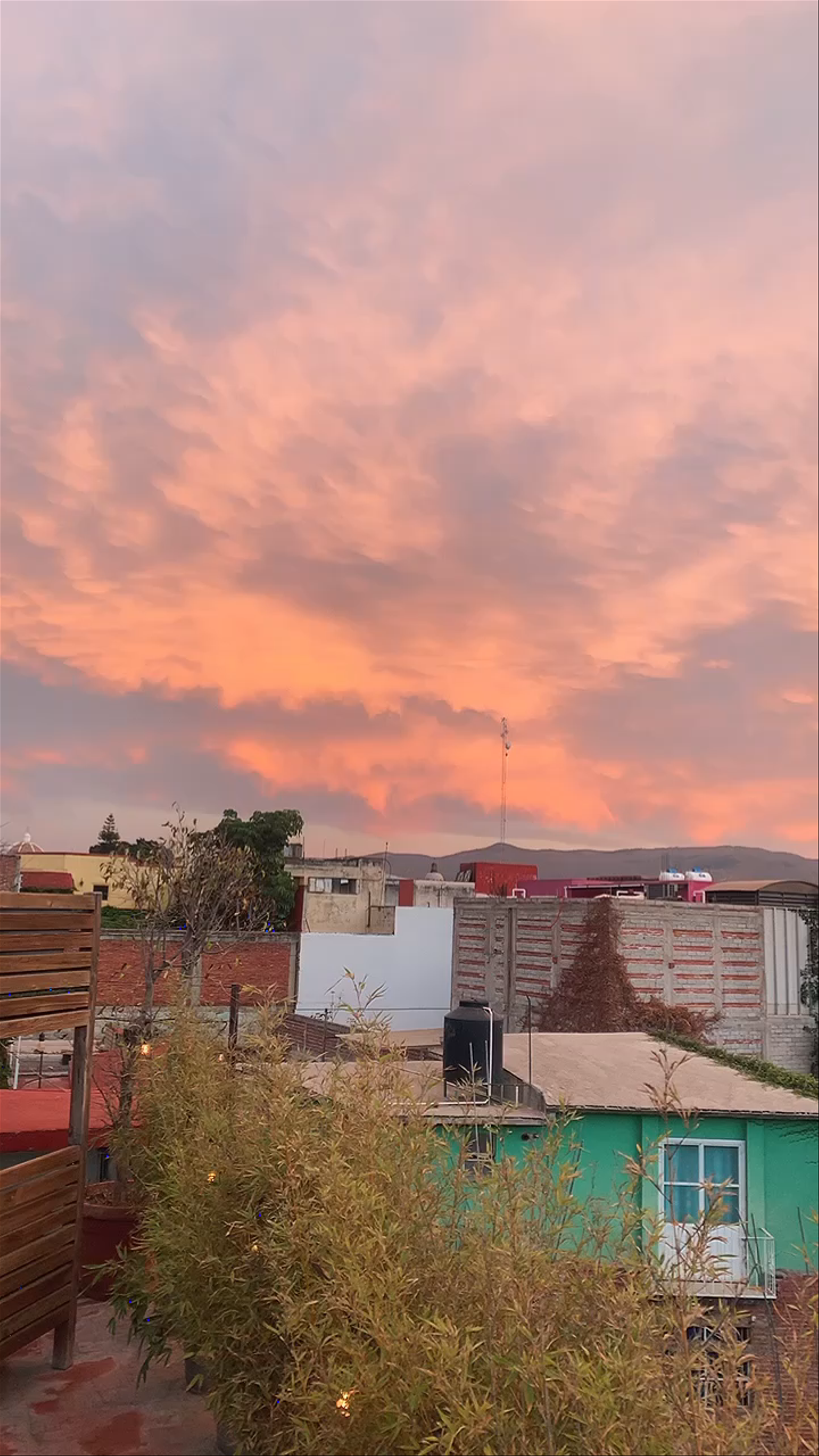 Stunning Sunset Over Oaxaca de Juárez: A Serene Urban Evening
